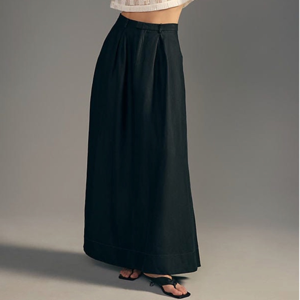 BY ANTHROPOLOGIE PLEATED MAXI SKIRT